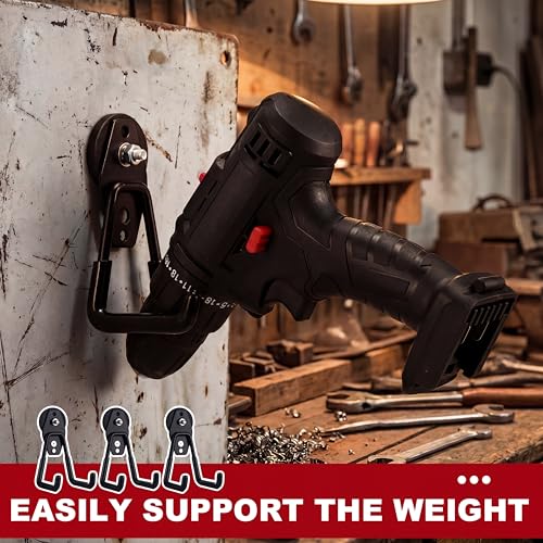 34 Pcs Large Magnetic Hooks Heavy Duty Garage Magnet Hooks Strong Storage Utility Magnetic Hangers with Anti Slip Rubber Coating for Indoor and Outdoor Hanging (34 Count)
