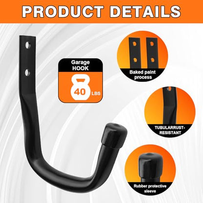 Heavy Duty Wall Garage Hooks (12 Count)