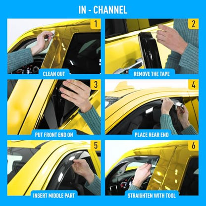 Extra Durable Window Deflectors in (4 Count)