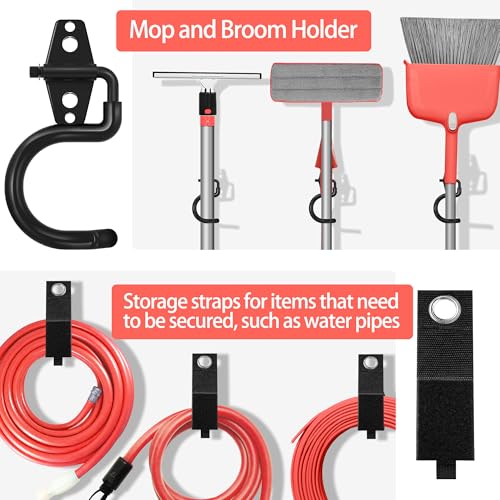 28 Pack Garage Hooks Heavy Duty with Non Slip PVC Coating (28 Count)