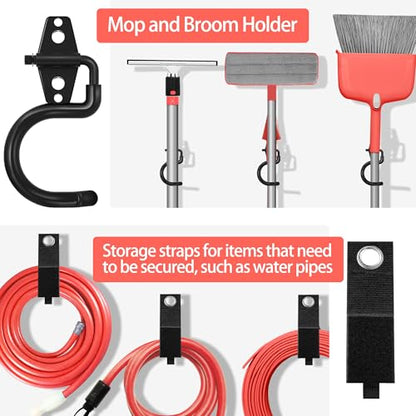 28 Pack Garage Hooks Heavy Duty with Non Slip PVC Coating (28 Count)