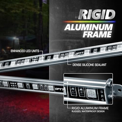Aura Pro RGB Aluminum Golf Cart Underglow with App & Remote (4 Count)