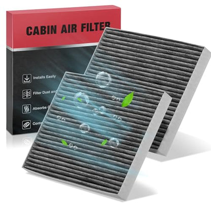 2PC CF12058 Cabin Air Filters with Activated Carbon Compatible with Hyundai Accent 2018