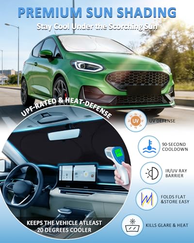 Windshield Sun Shade for Ford Fiesta 2017
