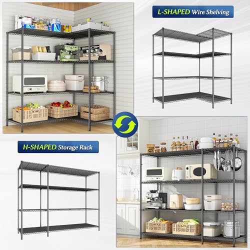 52.4W Wire Shelving Rack (2 Count)