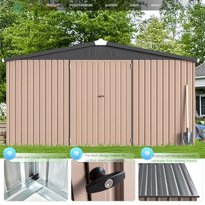 10' x 10' Shed Outdoor Storage Shed Clearance