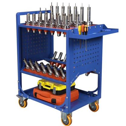 Blue Classic 50 Taper CNC Tool Holder Transfer Cart