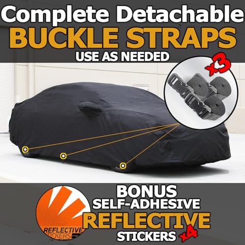 All Weather Waterproof car Cover Good for rain Snow uv Protection dust mid