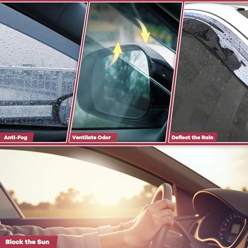 Rain Guards Window Visors Fits for 2018
