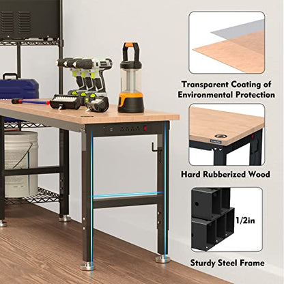 60" Adjustable Workbench