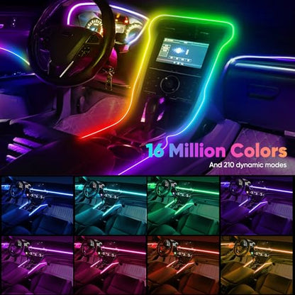 Acrylic 6 in 1 Car LED Lights Interior (25 Ounce)