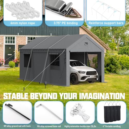 10x16 Heavy Duty Carport Canopy