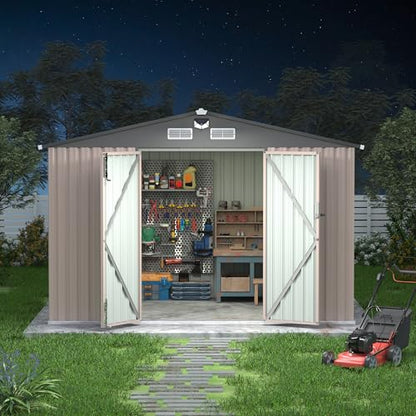 8x10 FT Metal Storage Sheds Outdoor
