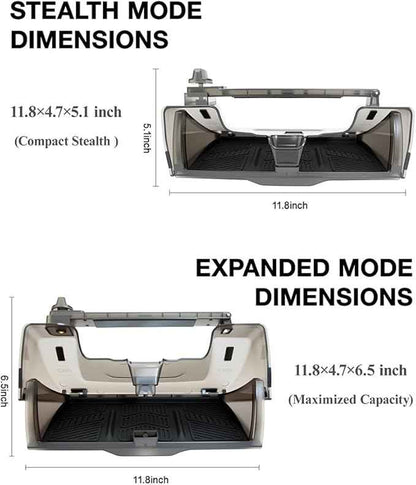 Center Console Organizer for Tesla Model Y 2020-2025 2026 (Include Model Y Juniper),Armrest Storage Box Hidden Organizer Box Removable Storage Drawer Tray Interior Accessories