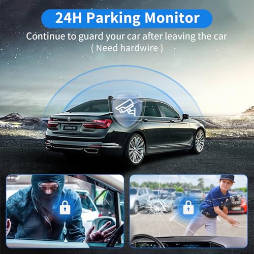360° View 4 Channel Dash Cam Front and Rear
