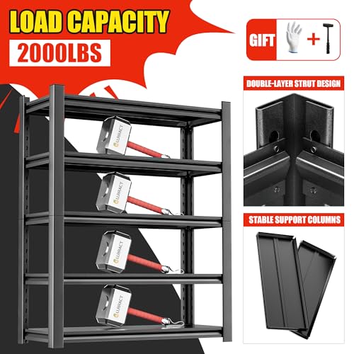 Storage Shelves Garage Shelving Heavy Duty (5 Count)