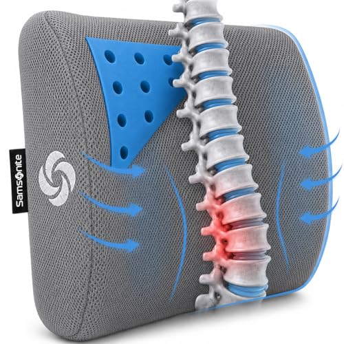 Memory Foam Lumbar Support Pillow for Office Chair
