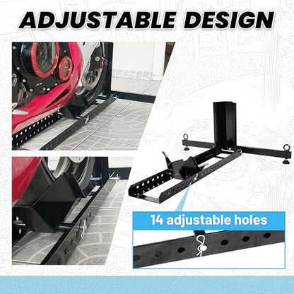 Motorcycle Wheel Chock Stand Upright 1800 LBS