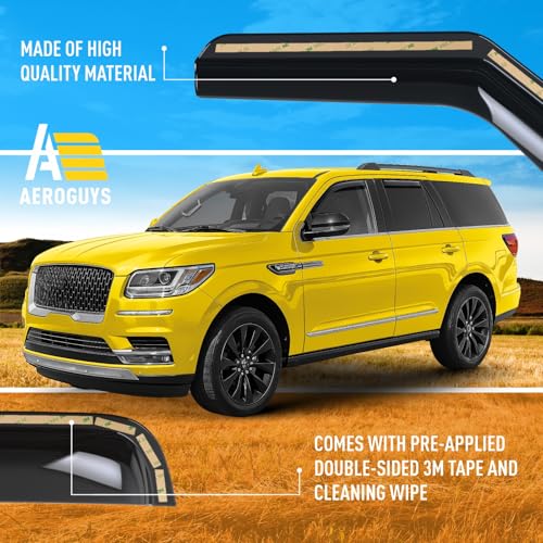 Extra Durable Window Deflectors in (4 Count)