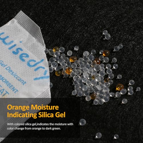 10 Gram [30 Packs] Silica Gel Desiccant Packets Reusable for Moisture with Color Indicating Rechargeable Small Dessicant Packs Food Grade