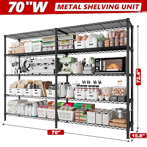 70" W Storage Shelves