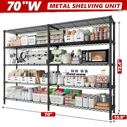 70" W Storage Shelves