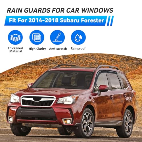 4pcs Window Visors Rain Guards for 2014 (4 Count)