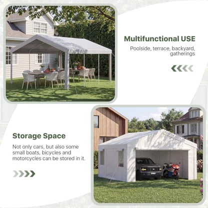 Carport 12x20 Heavy Duty Carport Canopy Portable Garage