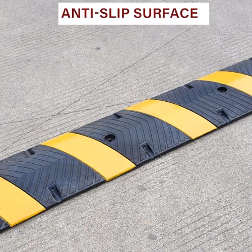 2 Pack 6FT Speed Bumps with 8 Bolts (2 Count)