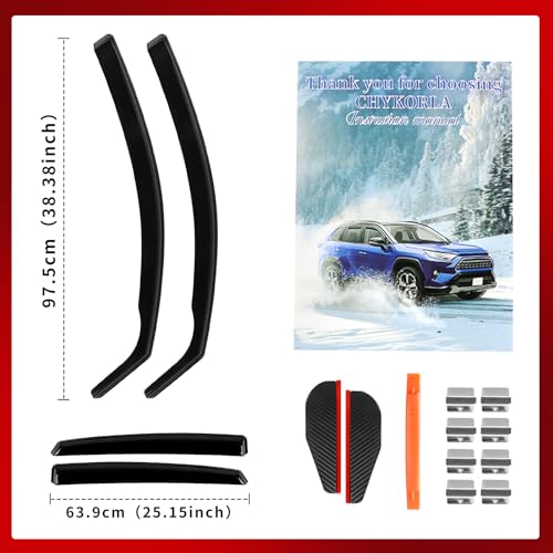 in Channel Window Rain Guards Fits for Honda Civic 2016 (4 Count)