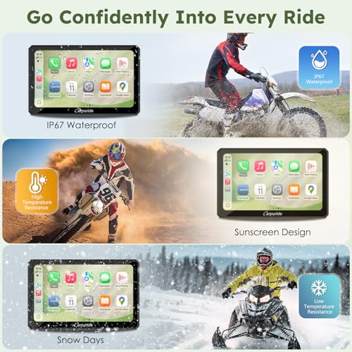W712DT 7" for Motorcycle CarPlay & A