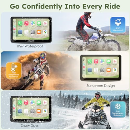W712DT 7" for Motorcycle CarPlay & A