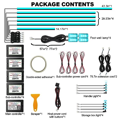 Acrylic Interior Car Lights (22 Count)
