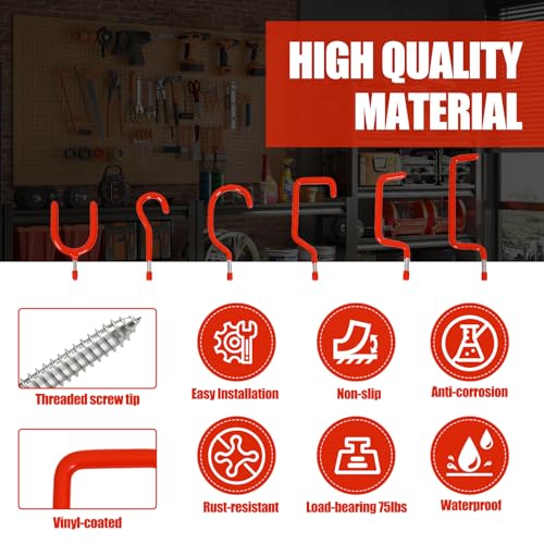 Garage Hooks Heavy Duty (6 Count)