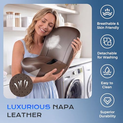 Car Seat Cushion and Lumbar Support Pillow One Piece