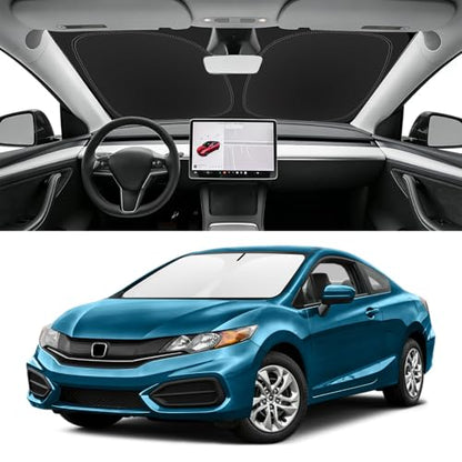 Custom Fit Windshield Sun Shade for Honda Civic 2012
