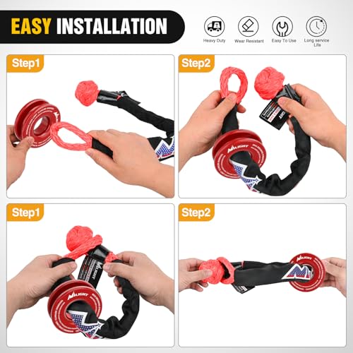 2PCS Synthetic Soft Shackle 1