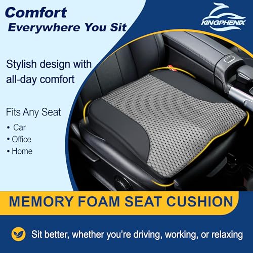 Memory Foam Car Seat Cushion for Driving Comfort and Office Use