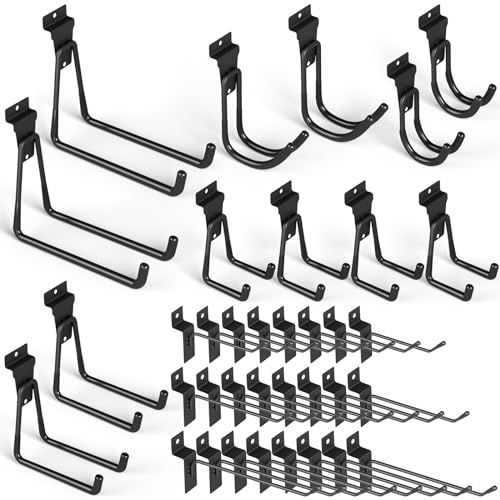 36 Pack Heavy Duty Slatwall Hooks (36 Count)