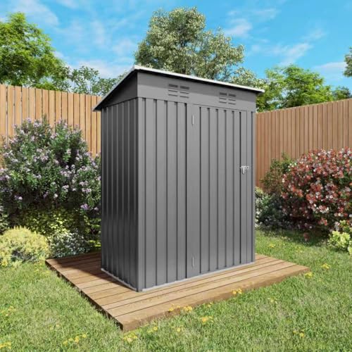 Outdoor Storage Shed 5x3x6FT Pitched Roof