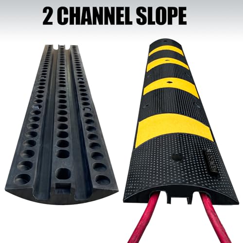 2 Channel Rubber Speed Bumps Humps (2 Count)