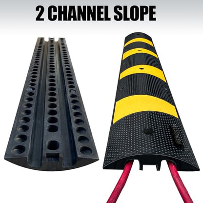 2 Channel Rubber Speed Bumps Humps (2 Count)