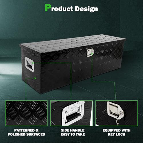 49 Inch Diamond Plate Aluminum Truck Bed Tool Box