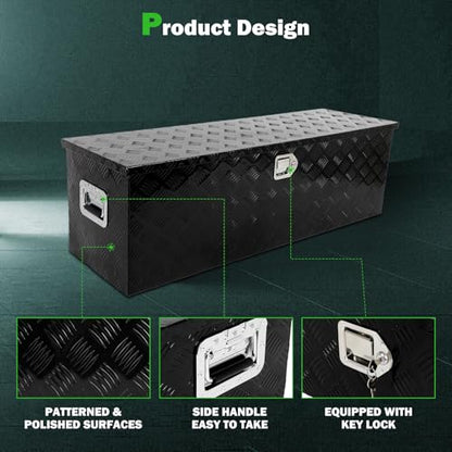 49 Inch Diamond Plate Aluminum Truck Bed Tool Box