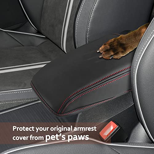 for 2013 2019 Volkswagen VW Golf 7 MK7 MK7.5 Central Console Armrest Rest Pad 2019 Golf 7 MK7 MK7.5 Center Console Seat Box Cover Protector Automotive Car Center Console Soft Cushion