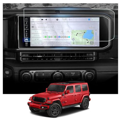 Screen Protector for Jeep Wrangler 12.3" Display Touchscreen Nano Films for 2025 2026 Jeep Wrangler Accessories