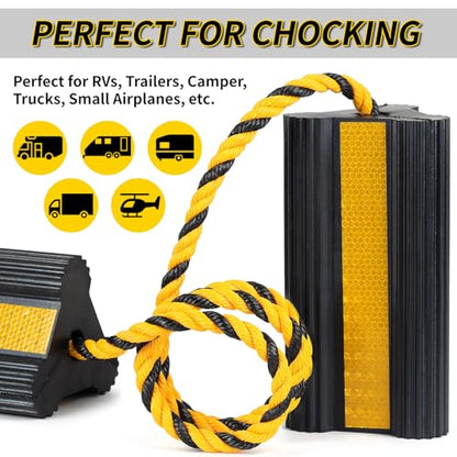 Heavy Duty Rubber Wheel Chocks