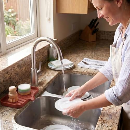 Silicone Soap Dish with Drain Spout