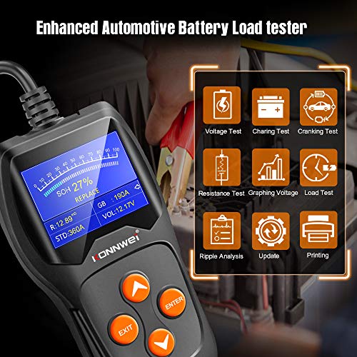 KW600 Car Battery Tester 12V Professional 100
