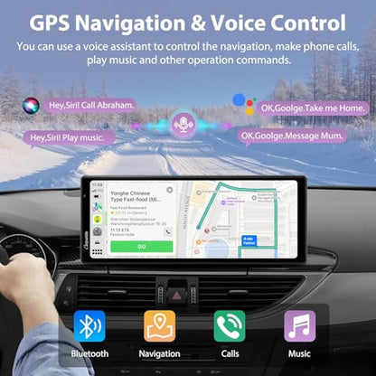 Wireless Carplay & Android Auto with Dash Cam